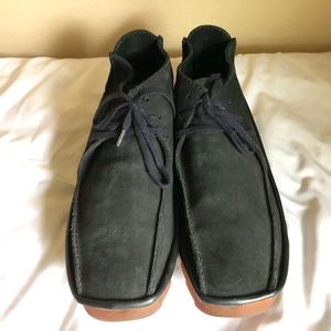 Clarks Original Black Suede Shoes Like New 10.5